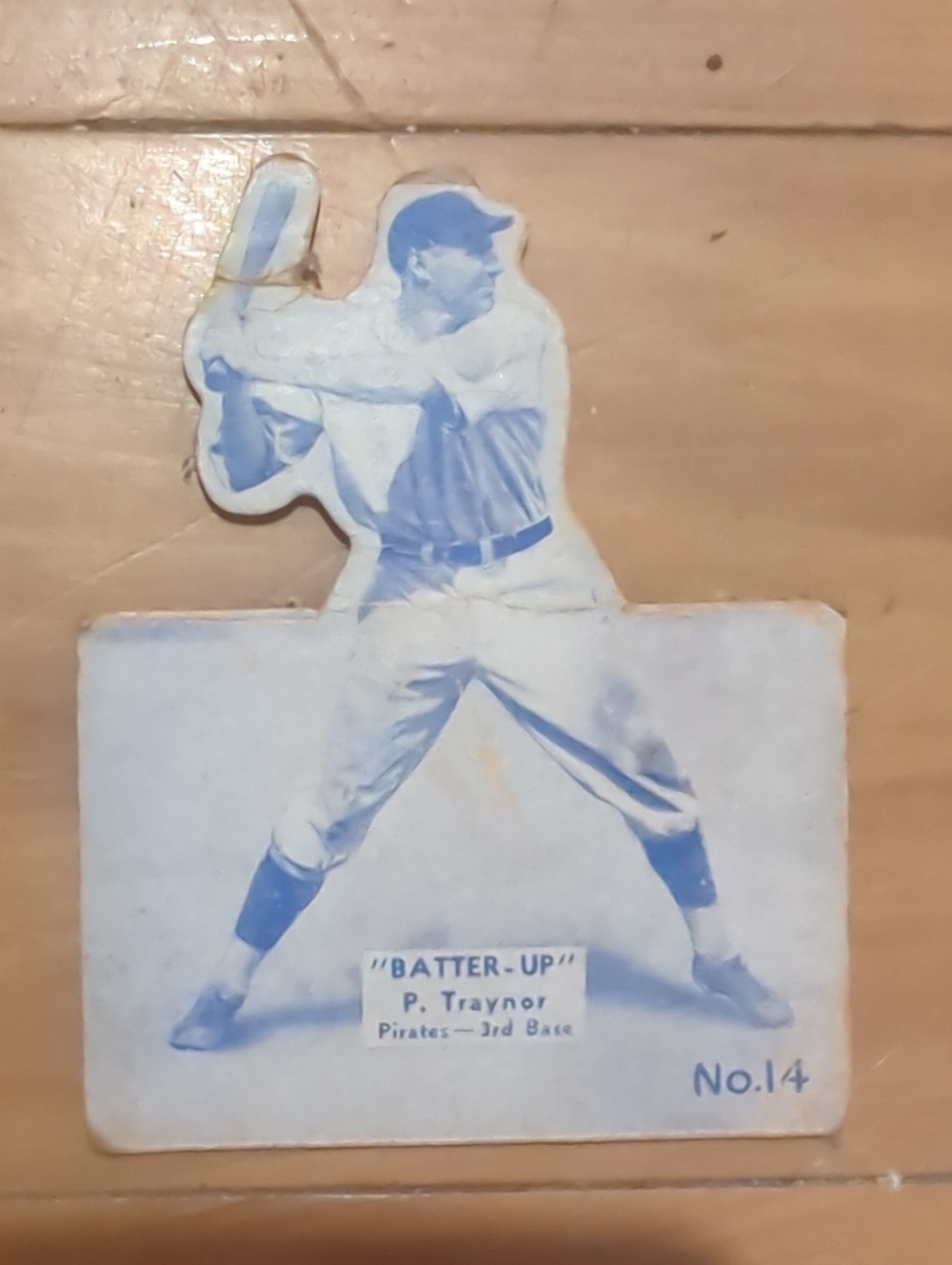 Original 1934–1936 National Chicle "Batter-Up" (R318) Pie Traynor Baseball Card